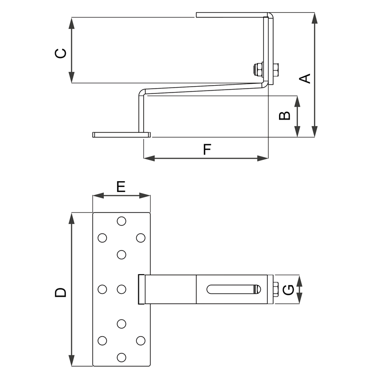 SWANEW 2 Pezzi Supporto Per Palo Da Infilare 700 Mm, Fissaggio Robusto Per Pali In Legno Quadrati 88822113
