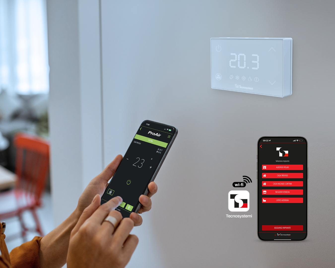 app per controllo termostato