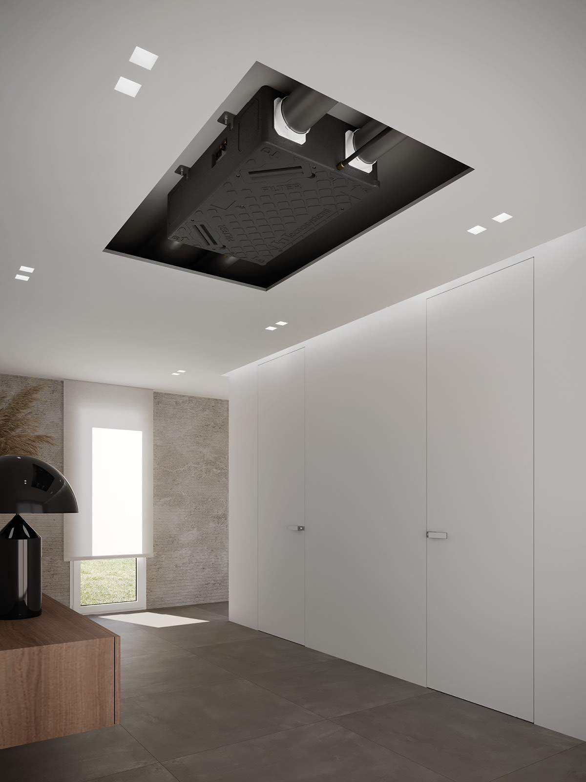 unità di ventilazione a soffitto VMC