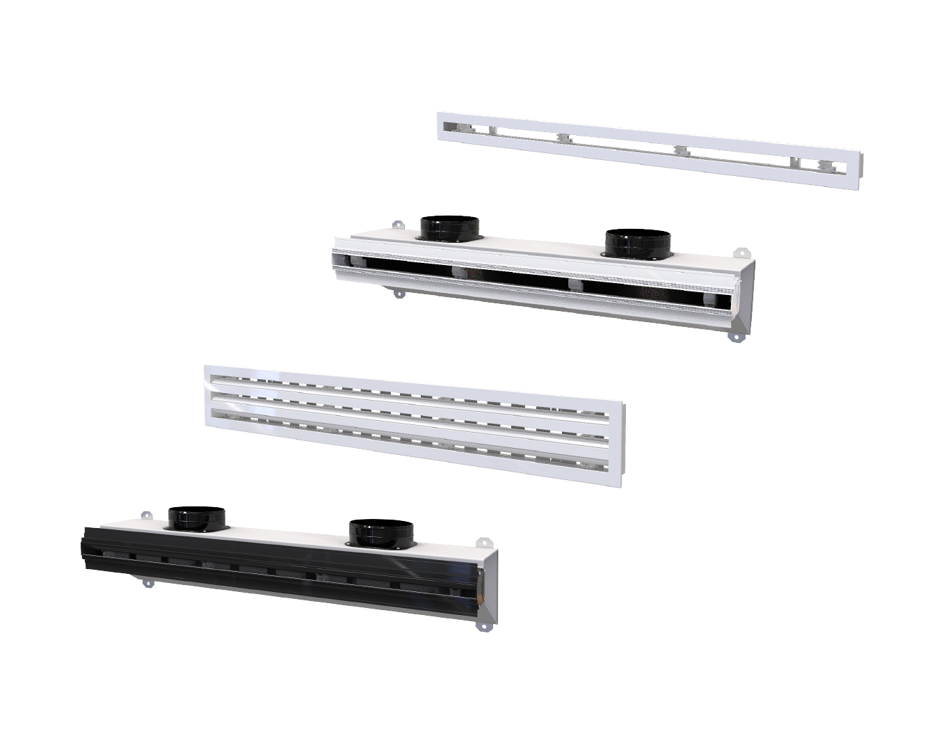 modelli di diffusori lineari da installare a soffitto
