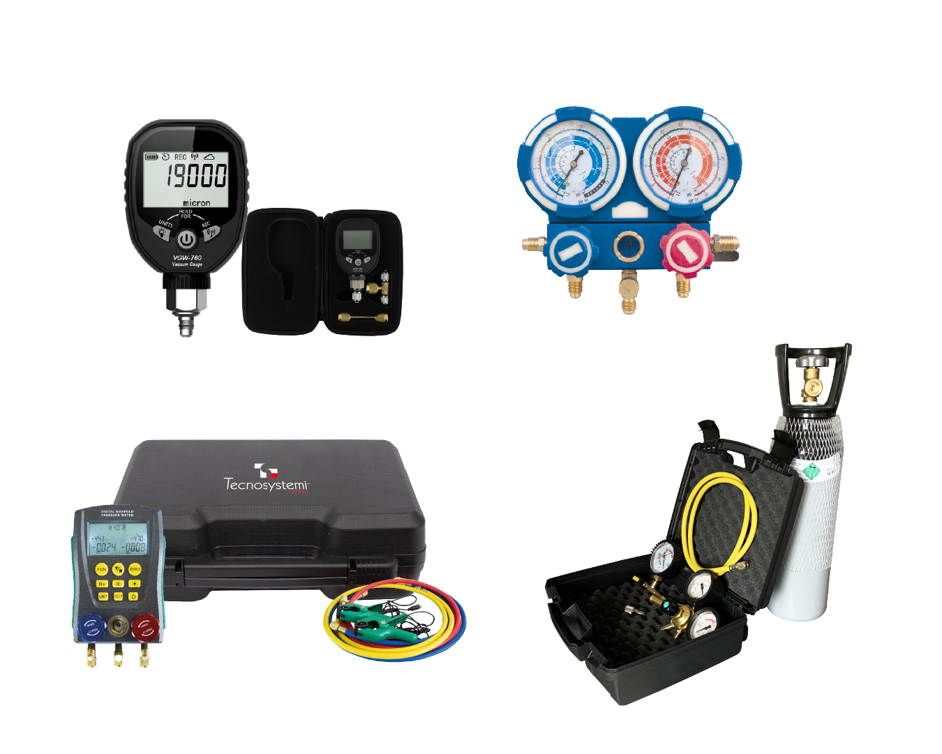 gruppi manometrici e valigette per installatore