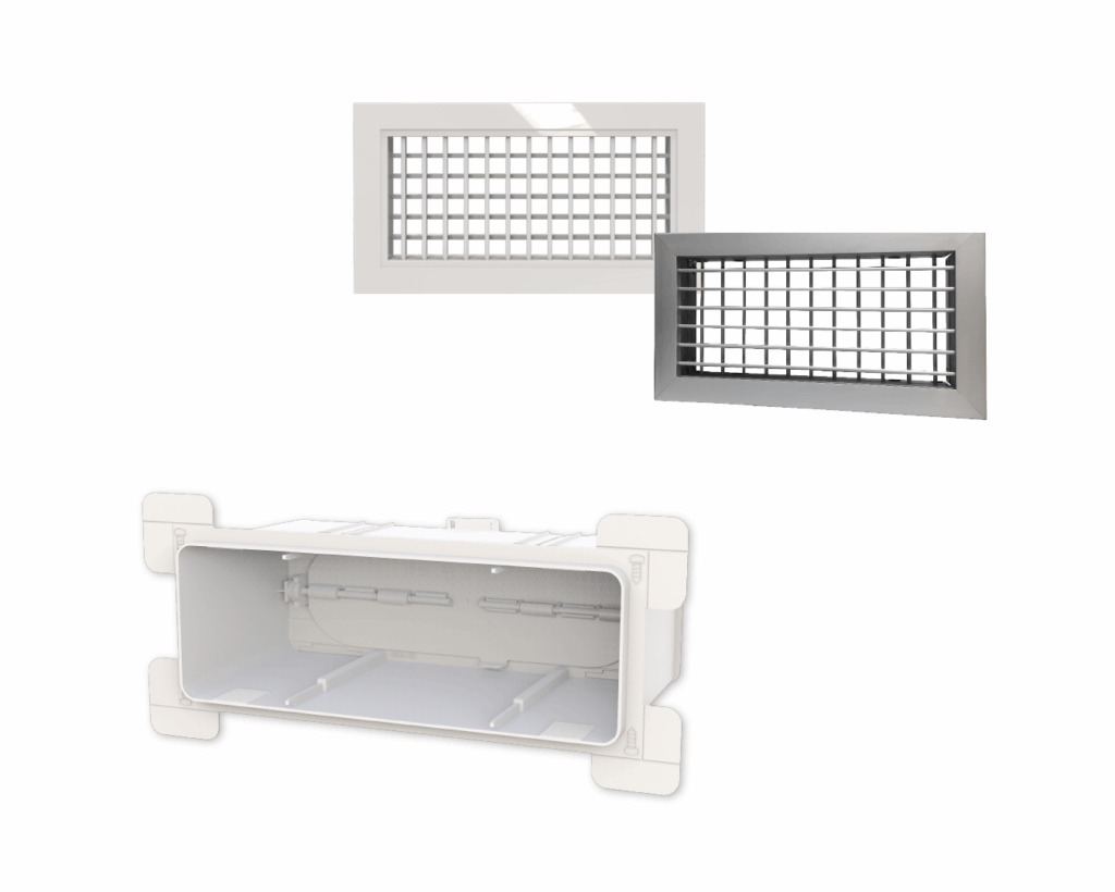 Air diffuser supply grilles and plenums | Tecnosystemi