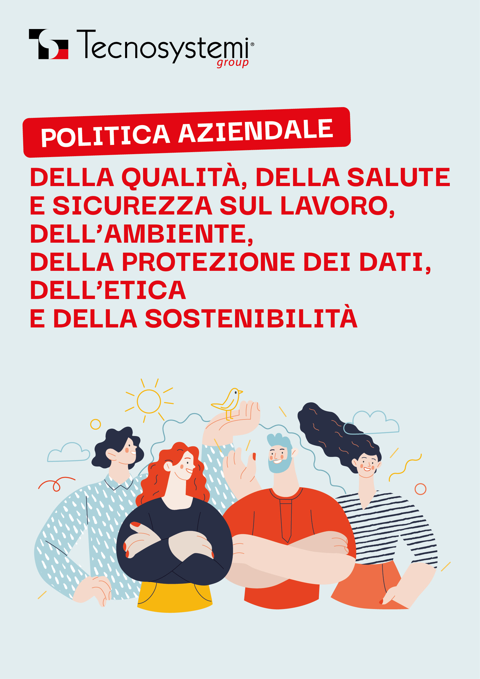 copertina politica integrata aziendale Tecnosystemi