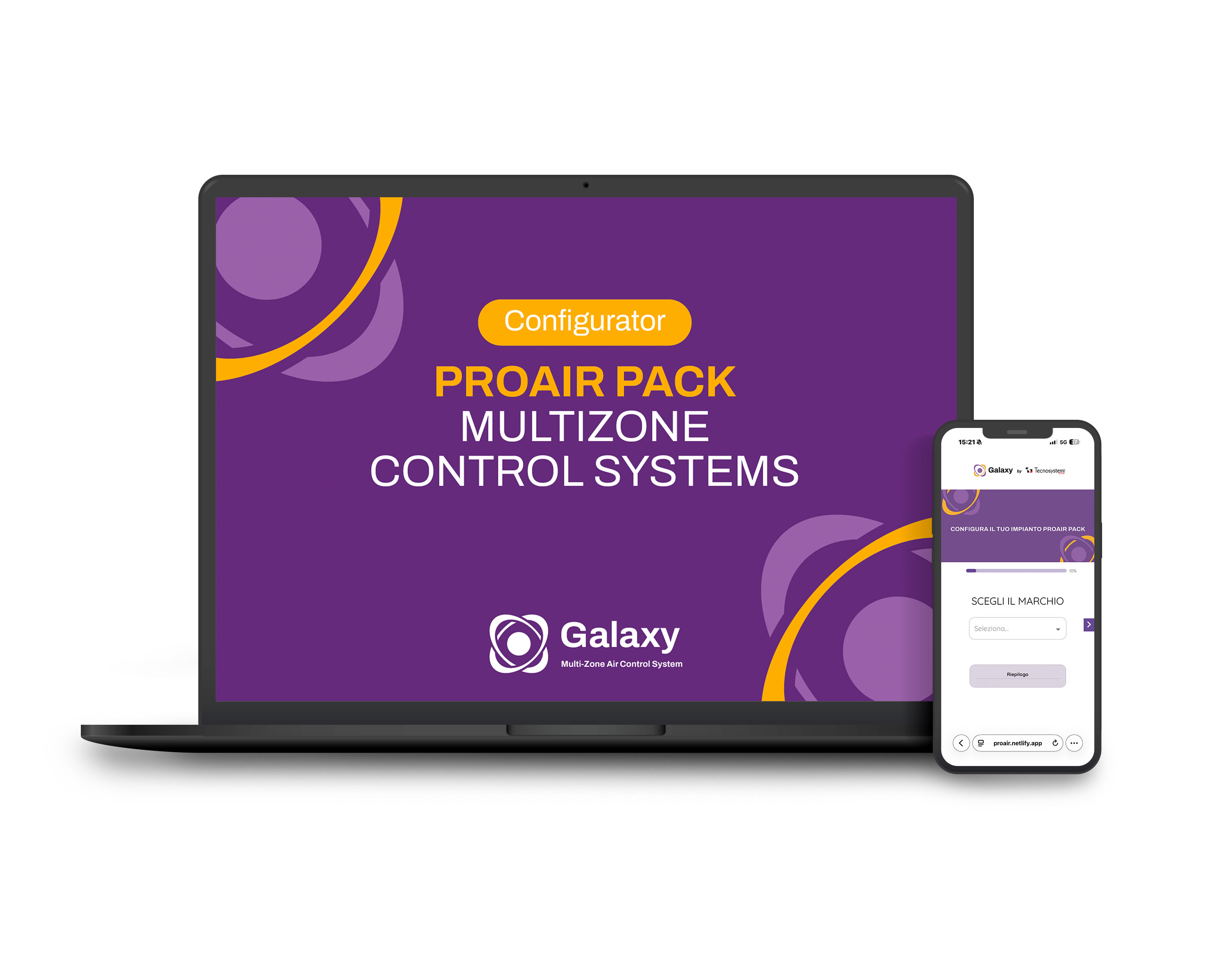screenshot computer with configurators proair