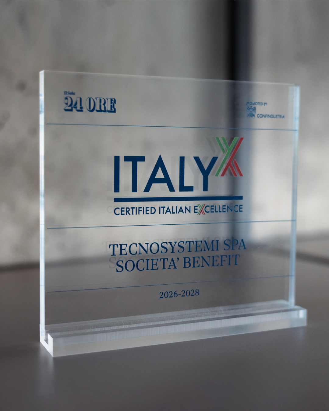 27.07.26 | Tecnosystemi rinnova la certificazione ItalyX