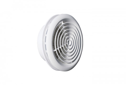 G.C.S. grille de plafond circulaire en ABS blanc