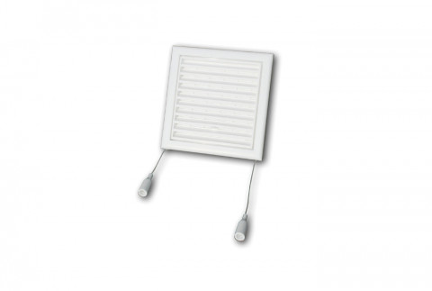  Grille carrée réglable manuel en plastique ABS blanc