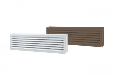  Grille de transit pour porte en ABS blanc - marron