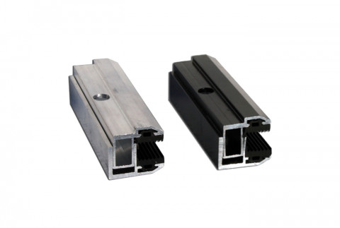 HMLR adjustable side clamp for glass panels