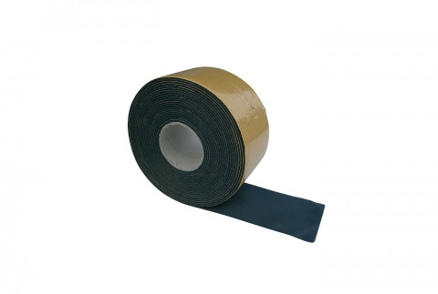  Black neoprene adhesive strip