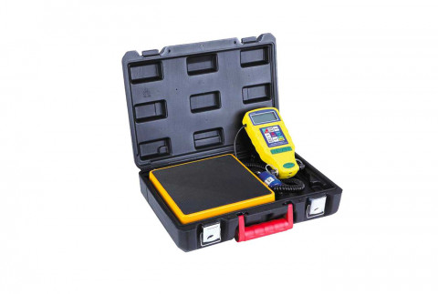  Electronic programmable scale with solenoid valve and removable indicator 100 kg supplied in carrying case
