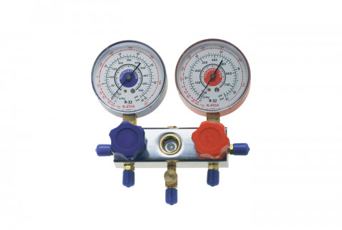  2-way dry gauge unit for R32 - R410A