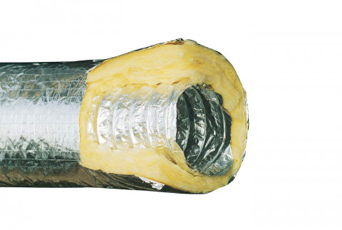  Tubo canalizzato flessibile termico - fonico in alluminio doppia parete corazzato