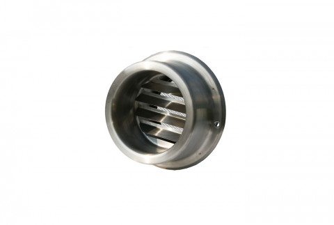 SUF flush-mounted circular grille in stainless steel