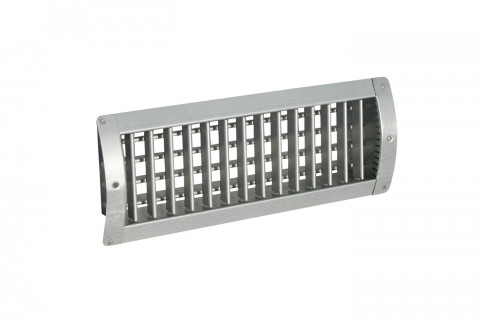  Grille à ailettes orientables pour canaux circulaires