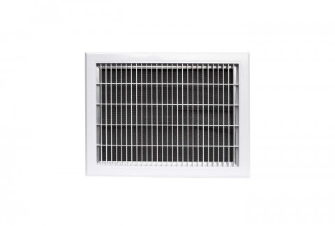  Intake grille in white plastic ABS with removable filter and subframe for false ceiling