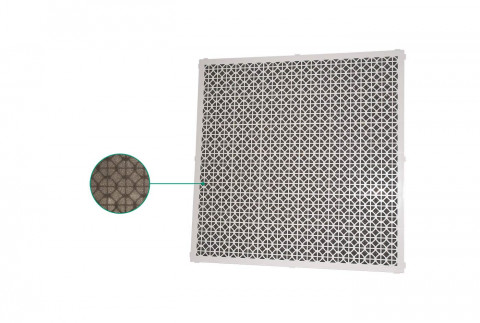  Grille de récupération en film plastique abs blanc pour faux-plafonds avec filtre