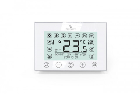 DISCOVERY 2X wall-mounted programmable thermostat with touch, battery-run radio frequency