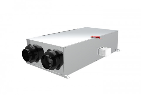 AIR PUR EVO horizontal static heat recovery unit with mechanical bypass