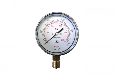  Diaphragm pressure gauge Ø 63 for low pressure gas
