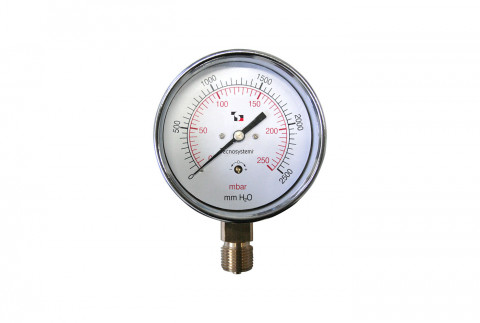  Diaphragm pressure gauge Ø 80 for low pressure gas