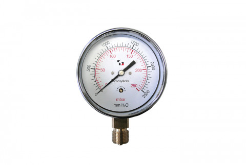  Diaphragm pressure gauge Ø 100 for low pressure gas