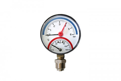 Thermomanometer Ø 80 with radial coupler