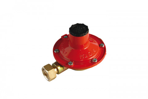  Regolatore di bassa pressione con viti da 4 kg/h a taratura interna attacco dado w20 x 14 uscita F3/8“