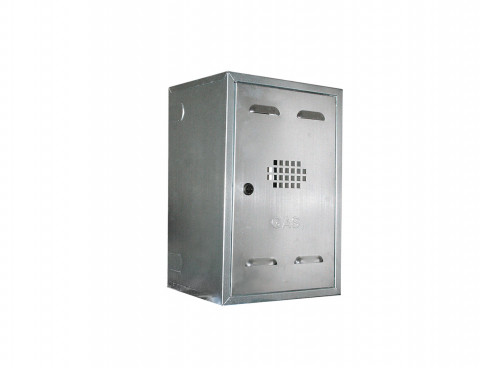 AG meter cover cabinet for gas in galvanised sheet metal