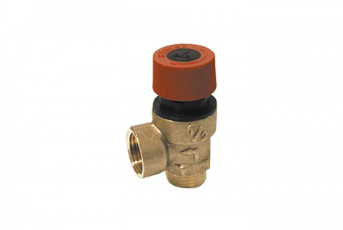  Membrane safety valve with male inlet and female outlet