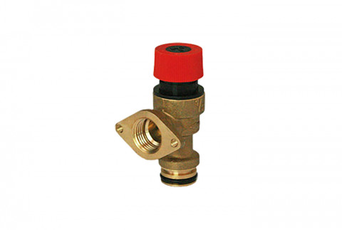  Membrane safety valve with coupler inlet and flanged discharge o-ring with 1/2" female thread