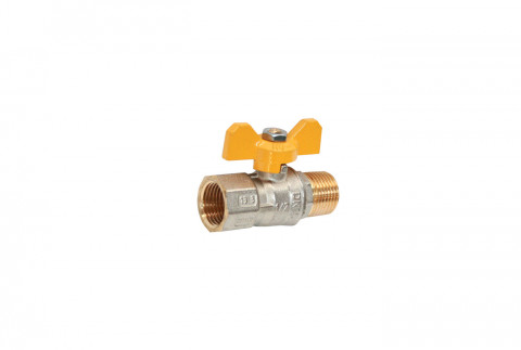  M / F gas ball valve butterfly handle