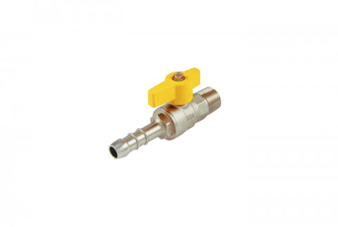  Straight ball valve for butterfly handle male gas