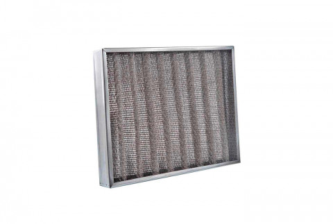  Corrugated filter cell with 6/10 microperforated galvanised frame and G4 double galvanised protective mesh