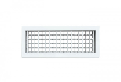  Grille de refoulement en aluminium peint blanc pour unité canalisée à faible prévalence