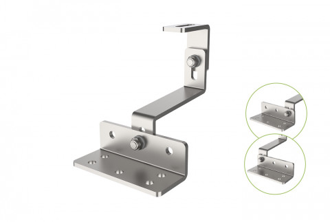 FSDRL support with wide base with double adjustment on tiled roofs