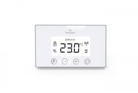 MINI DISCOVERY 3X wall-mounted backlit programmable thermostat with touch, battery-run radio frequency