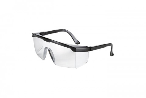  Safety glasses with adjustable black frame