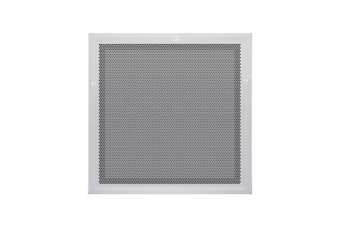  White painted metal diffuser with fixed perforated screen