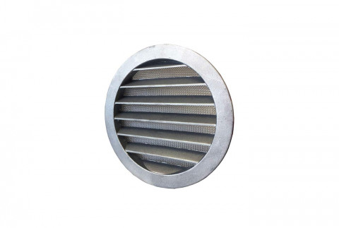  Flush-mounted circular grille in aluminium