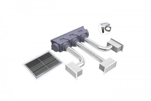  KIT SVELTO EOLO MINI UNIVERSAL - 3 zone con plenum EOLO MINI AM3