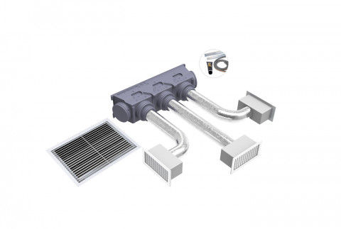  KIT SVELTO EOLO UNIVERSAL - 3 zones with EOLO A3 plenum