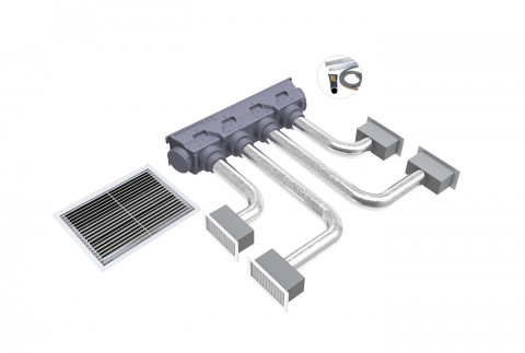  KIT SVELTO EOLO UNIVERSAL - 4 zone con plenum EOLO B4