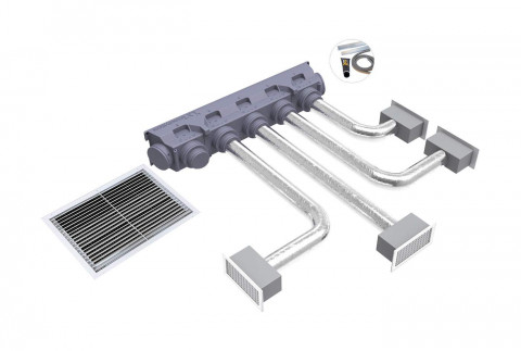  KIT SVELTO EOLO UNIVERSAL - 4 zones with EOLO C5 plenum