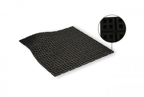  Pre-cut vulcanised natural rubber multi-purpose vibration-damping mat 452 x 452 x 20