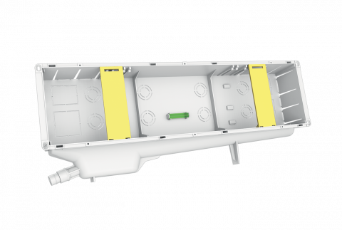 BUILT-IN INSTALLATION BOX FOR AIR CONDITIONING SYSTEMS