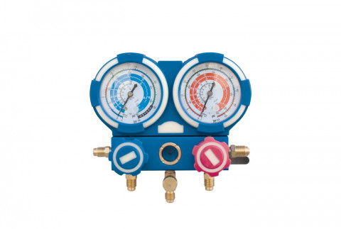  2-way dry pressure gauge unit high/low pressure for gas R32 - R410A - R134 - TR422ABCD (R22)