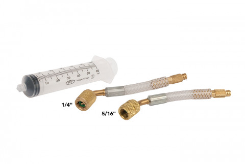  Injecteur à seringue vide 60 ml avec tube de raccordement SAE à 45°