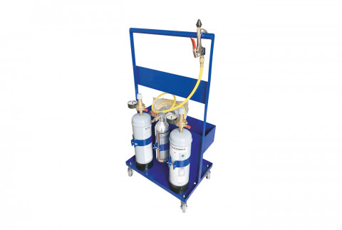  Trollyable kit to check system pressure and washing with nitrogen and nitrogen/hydrogen cylinder 2 lt