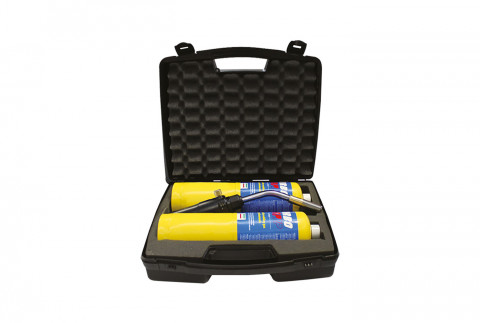  Brazing kit with torch and 2 TURBO MAP cylinders supplied in a carrying case